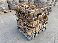 Eiken brandhout ibc container - afbeelding 5 van  6