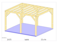 Eiken buitenkamer 3,5x4 - afbeelding 3 van  10