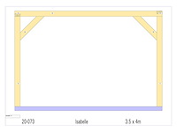 Eiken buitenkamer 3,5x4 - afbeelding 5 van  10