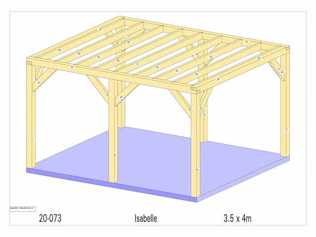 Eiken buitenkamer 3,5x4 - afbeelding 3 van  10