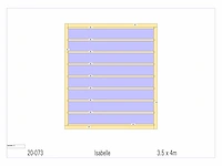 Eiken buitenkamer 3,5x4 - afbeelding 6 van  10