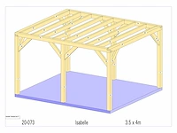 Eiken buitenkamer 3,5x4 - afbeelding 10 van  10