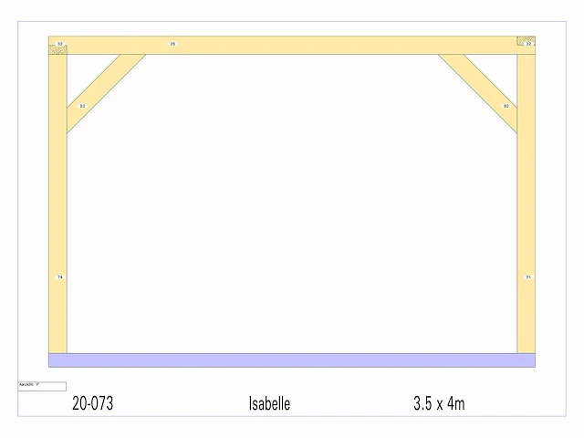 Eiken buitenkamer 3,5x4 - afbeelding 4 van  10