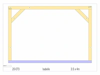 Eiken buitenkamer 3,5x4 - afbeelding 4 van  10