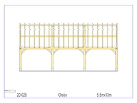 Eiken carport 5,50x10 - afbeelding 8 van  14