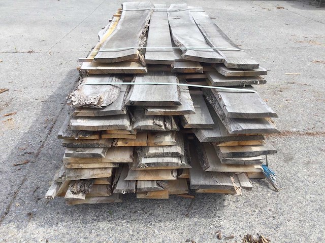 Eiken dakbeschot of verticale beplanking - afbeelding 2 van  7