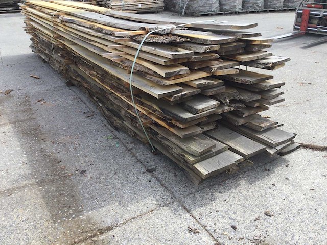 Eiken dakbeschot of verticale beplanking - afbeelding 1 van  7