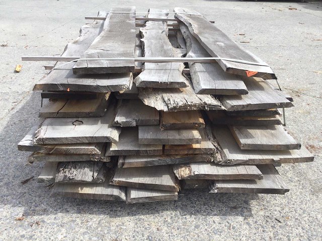 Eiken dakbeschot of verticale beplanking - afbeelding 3 van  7