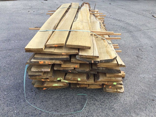 Eiken dakbeschot of verticale beplanking - afbeelding 2 van  8