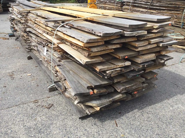 Eiken dakbeschot of verticale beplanking - afbeelding 6 van  7