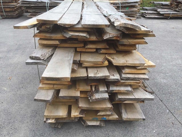 Eiken dakbeschot of verticale beplanking - afbeelding 2 van  9