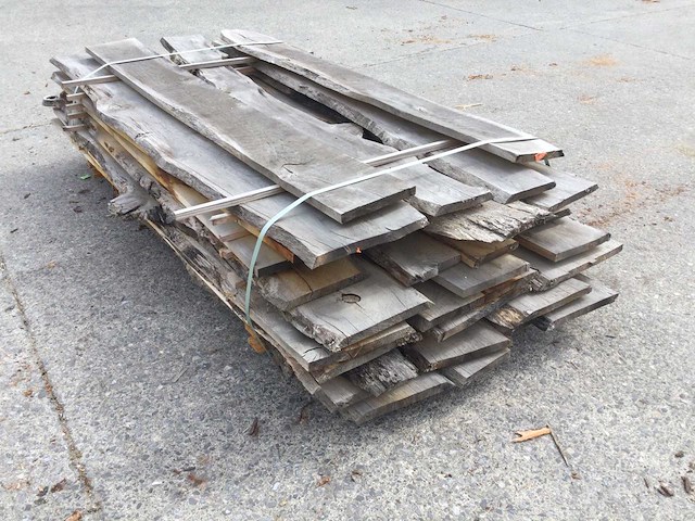 Eiken dakbeschot of verticale beplanking - afbeelding 1 van  7