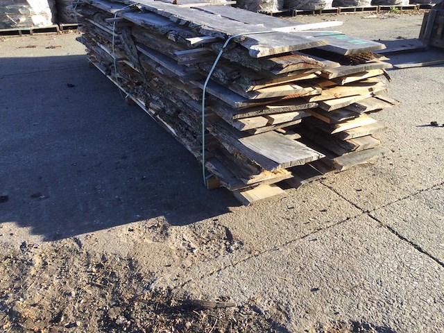 Eiken dakbeschot of verticale beplanking - afbeelding 1 van  7