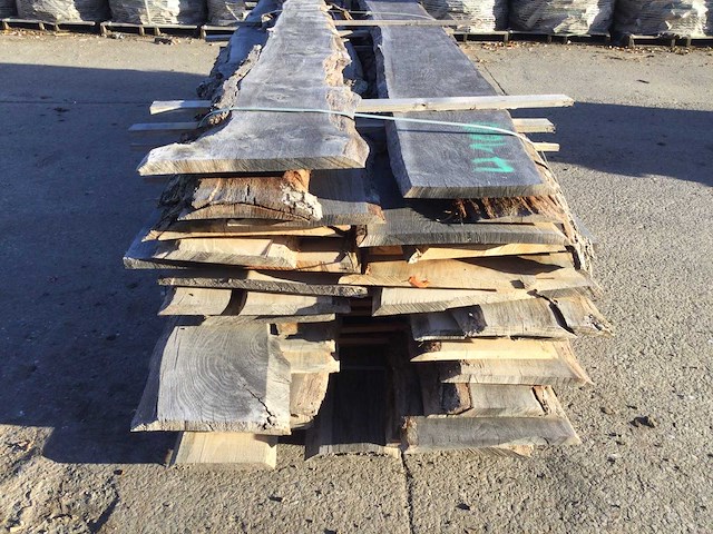 Eiken dakbeschot of verticale beplanking - afbeelding 2 van  7