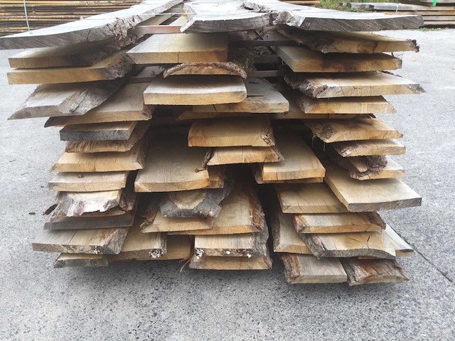 Eiken dakbeschot of verticale beplanking - afbeelding 3 van  7