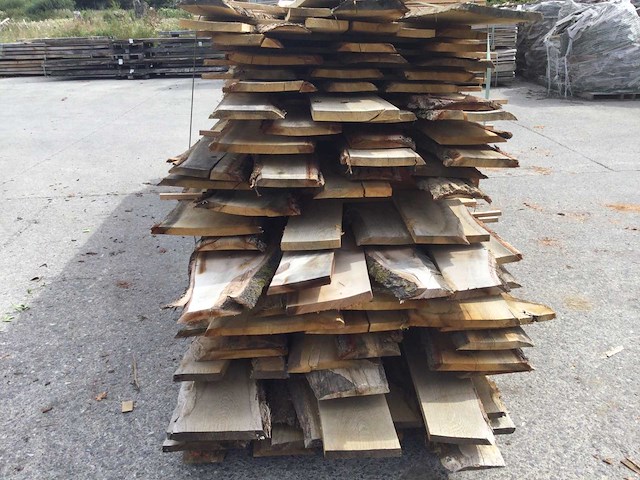 Eiken dakbeschot of verticale beplanking - afbeelding 2 van  4