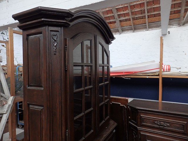 Eiken eetplaats massief t8st dres vitrine - afbeelding 3 van  5