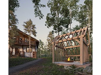 Eiken kap-schuur/poolhouse 3,50 x 2,50 - afbeelding 13 van  15