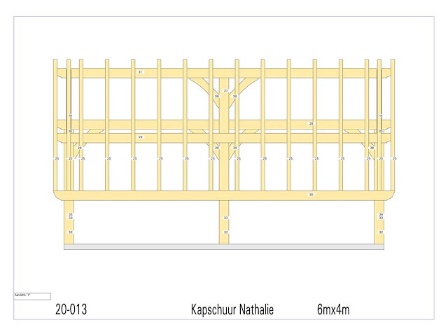 Eiken kap-schuur/poolhouse 4x6 - afbeelding 16 van  19