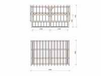 Eiken kap-schuur/poolhouse 4x6 - afbeelding 4 van  18