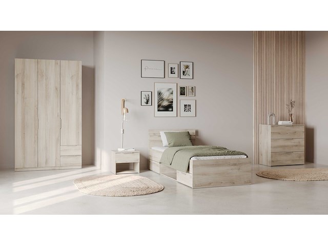 Eiken kledingkast spectre 120cm - afbeelding 6 van  7