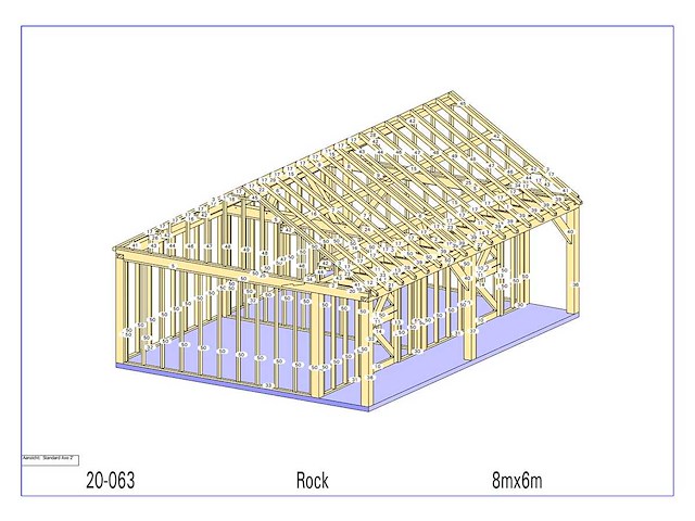 Eiken paardenstal voor 2 paarden - afbeelding 5 van  15
