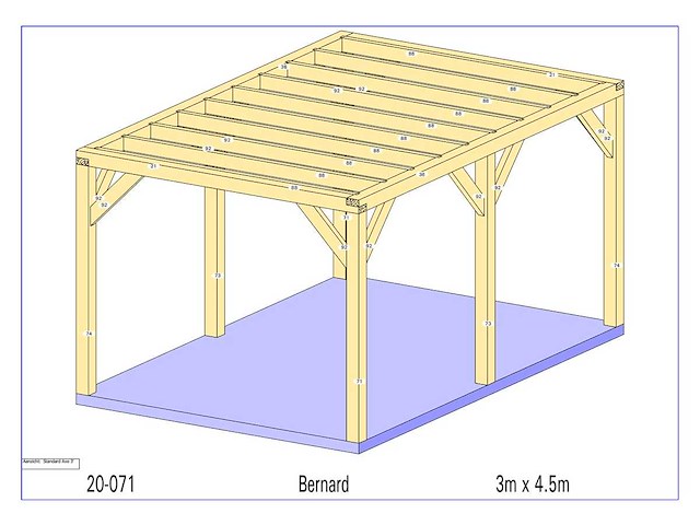 Eiken paviljoen 3 x 4,5 - afbeelding 5 van  11
