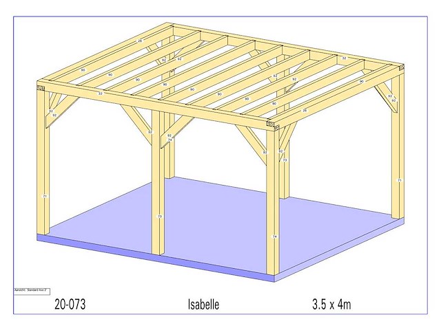 Eiken paviljoen 3,5x4 - afbeelding 5 van  12