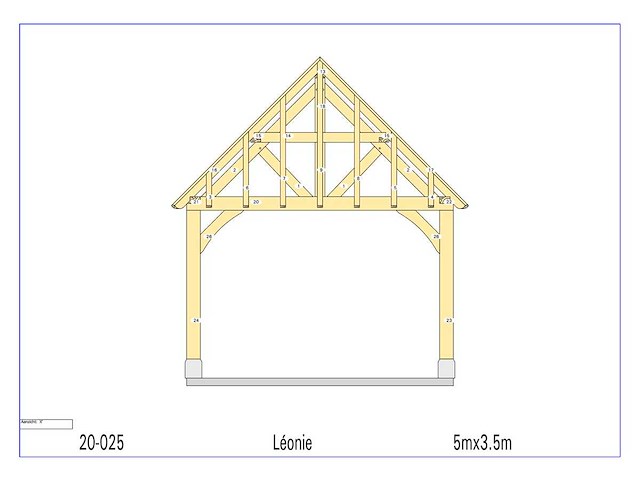 Eiken paviljoen 3,5x5 - afbeelding 6 van  14