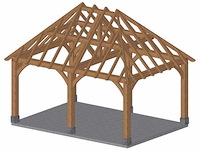 Eiken paviljoen 3,5x5 - afbeelding 9 van  14