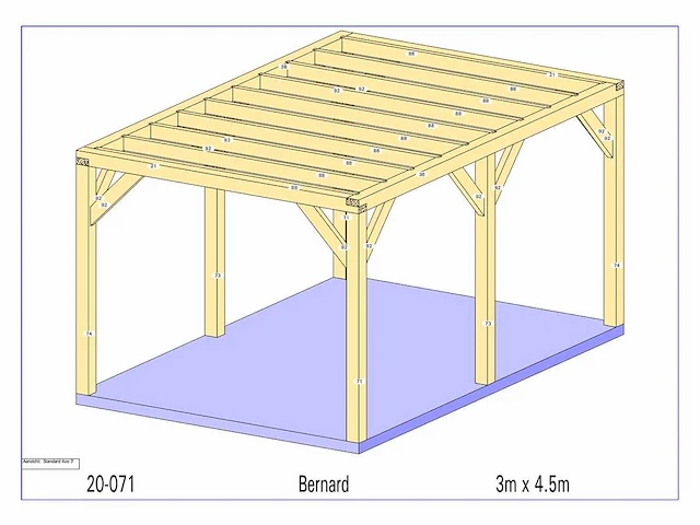 Eiken paviljoen 3x4,50 - afbeelding 5 van  11
