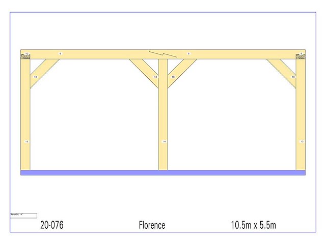 Eiken paviljoen 5,50x10 - afbeelding 17 van  18