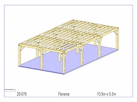 Eiken paviljoen 5,5x10,5 - afbeelding 4 van  11