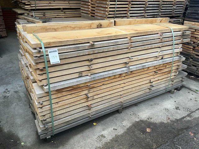 Eiken plank 40 mm 1,422 m3 - afbeelding 2 van  7