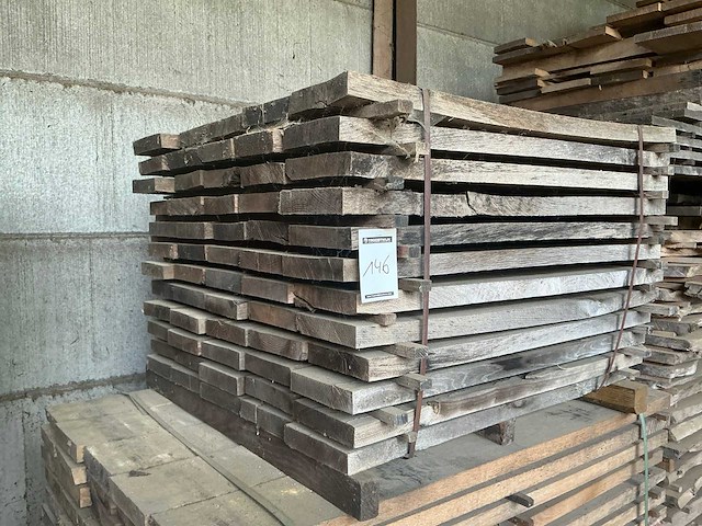 Eiken plank 40 mm (60x) - afbeelding 2 van  5