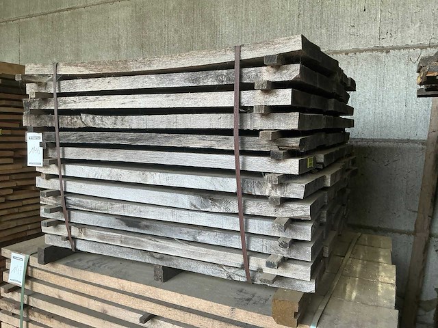 Eiken plank 40 mm (60x) - afbeelding 1 van  5