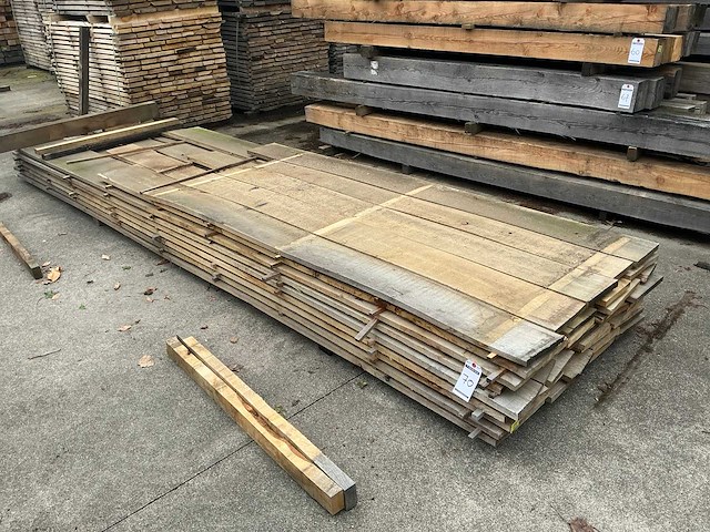 Eiken planken 22 mm 0,657 m3 - afbeelding 1 van  4