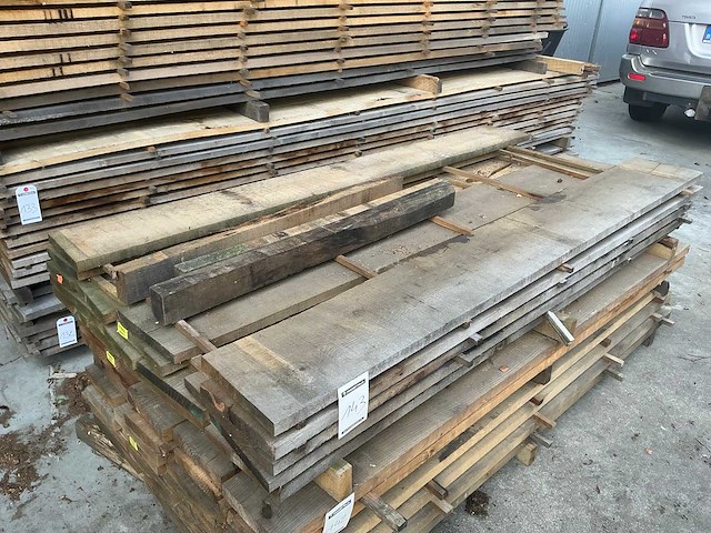 Eiken planken 29 mm 0,24 m3 - afbeelding 2 van  5