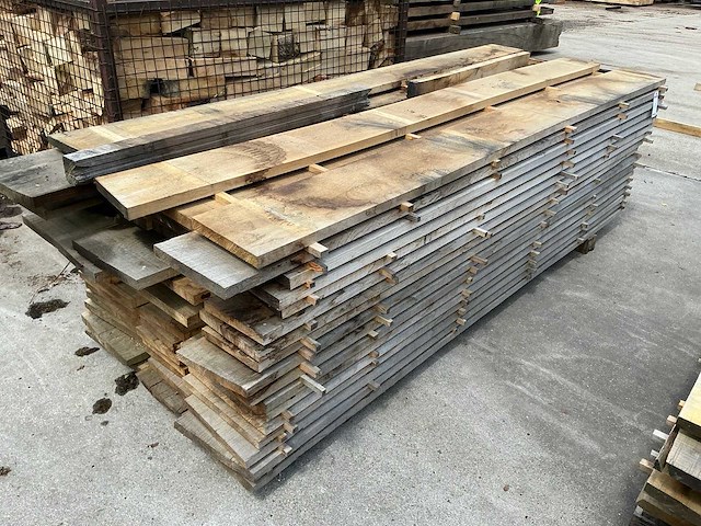 Eiken planken 29 mm 1,116 m3 - afbeelding 2 van  7