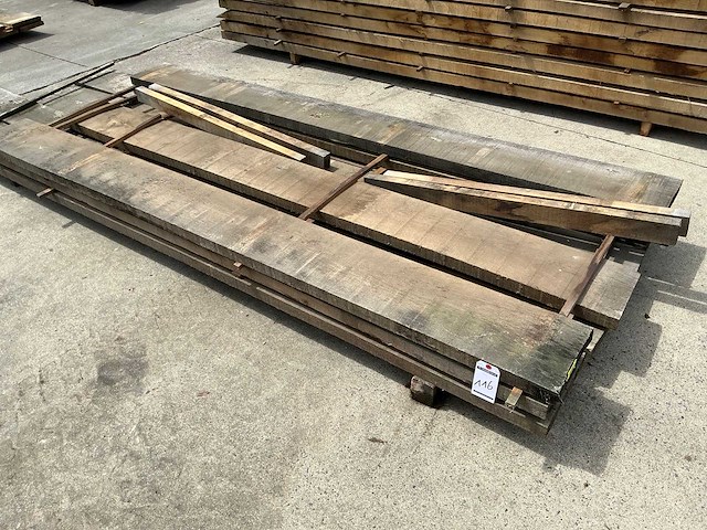 Eiken planken 40 mm 0,276 m3 - afbeelding 1 van  5