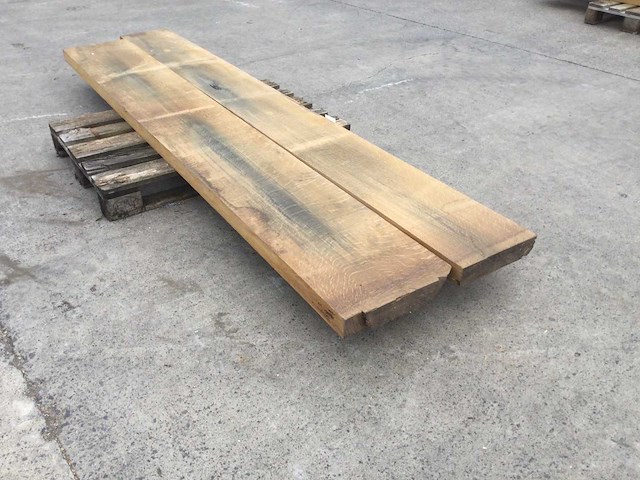 Eiken plateau 2900x730x65 - afbeelding 1 van  6