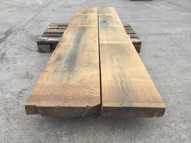 Eiken plateau 2900x730x65 - afbeelding 2 van  6