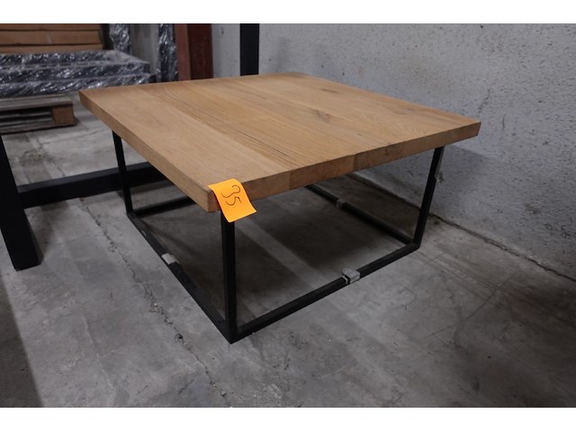 Eiken salon tafel - afbeelding 1 van  2