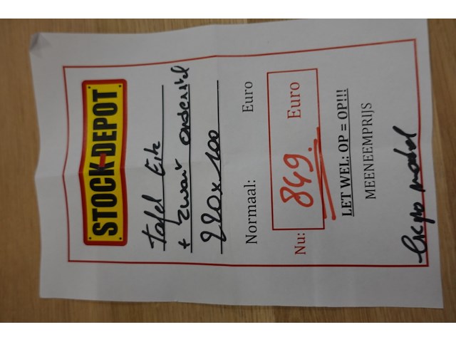 Eiken tafel - afbeelding 5 van  5