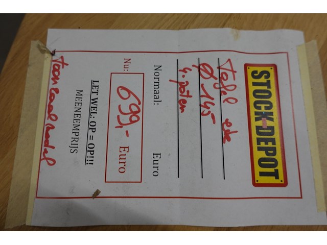 Eiken tafel - afbeelding 3 van  3