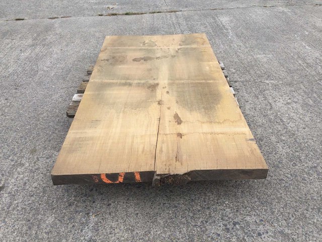 Eiken tafelblad 2020x1030x65 - afbeelding 2 van  7