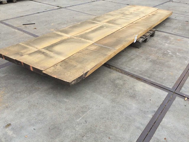 Eiken tafelblad 4200x1200x65 - afbeelding 1 van  6