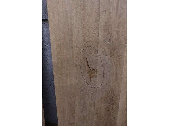 Eiken tafelblad - afbeelding 2 van  2