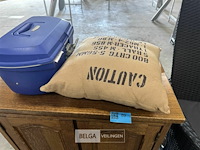 Eiken tv-kast + koffer + tuinstoel - afbeelding 3 van  6