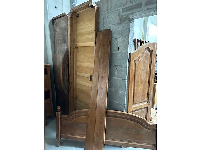 Eiken uitvoering - klassiek/vintage - beds - afbeelding 1 van  3